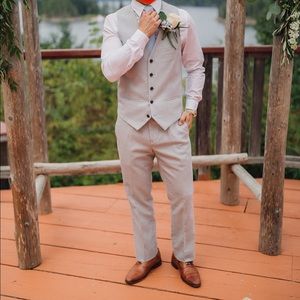 Light Grey Vest and Blazer Le Chateau